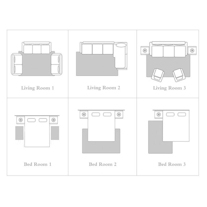 Modern Carpet Trendy Abstract Pattern Polyester Area Rug Stain Resistant Rug for Living Room