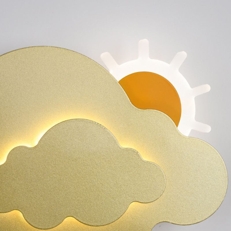 Metal Cloud Wall Lighting Modern Style 1 Light Wall Lighting Fixtures