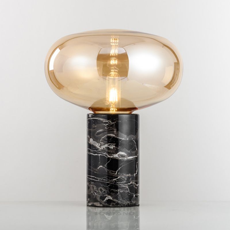Runde Formglasetischlampe moderner Stil 1-Licht-Tischlampenlampen
