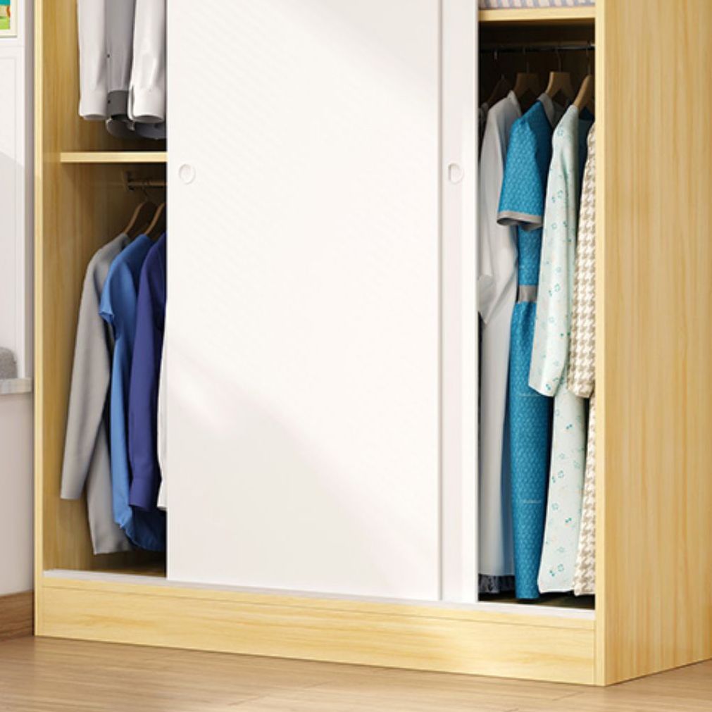 Contemporary Wardrobe Cabinet Sliding Storage Cabinet for Home