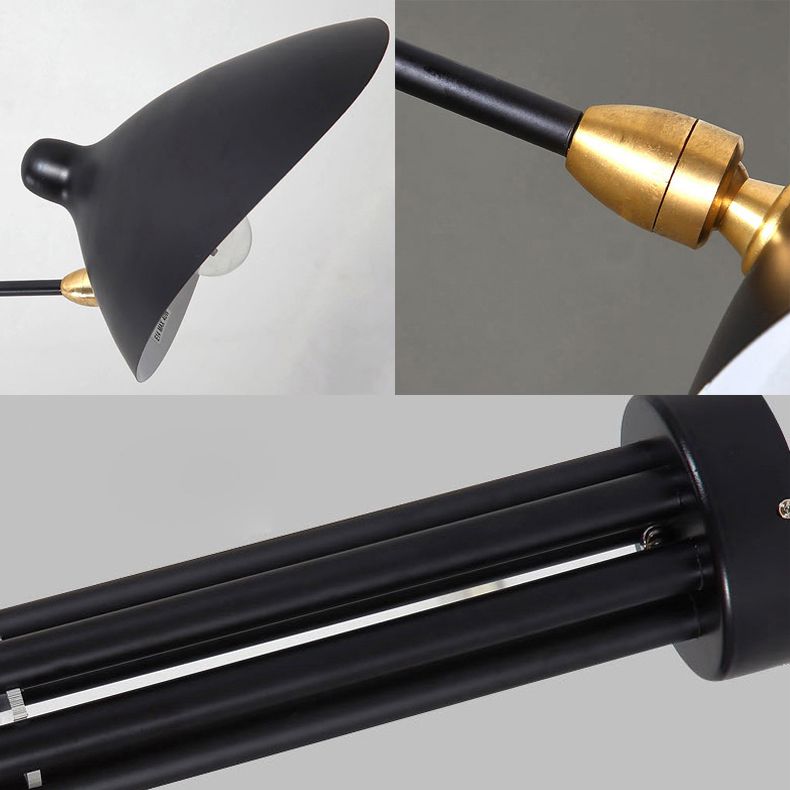Metalen eendenbill hangende lamp post modern 2/3/5 lichten zwarte woonkamer kroonluchter licht