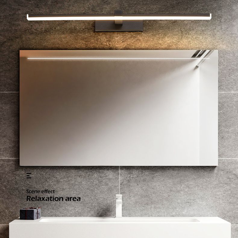 Luci da parete di vanità lineari Vintage Modern Simplicity Simplicity Plastica Prontone per bagno