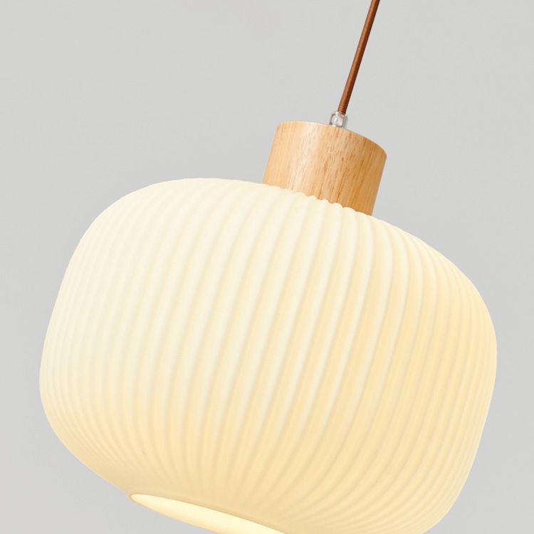 Hanging Light Fixture Modern 1-Light Suspension Pendant Lamp with Glass Shade for Restaurant