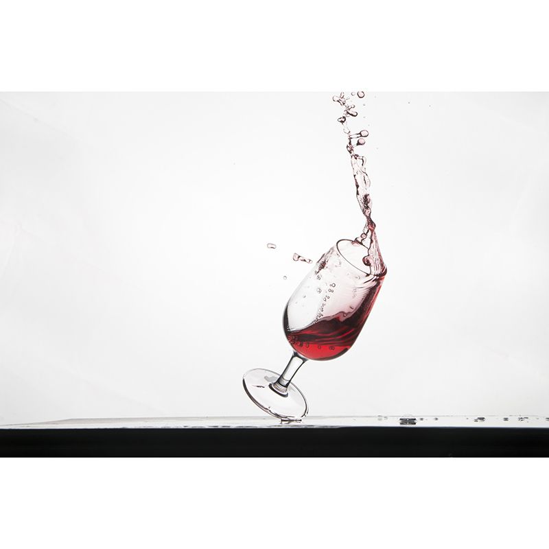 Red Wine Bar Shop Wall Mural Contemporary Moisture Resistant Wall Covering in Soft Color