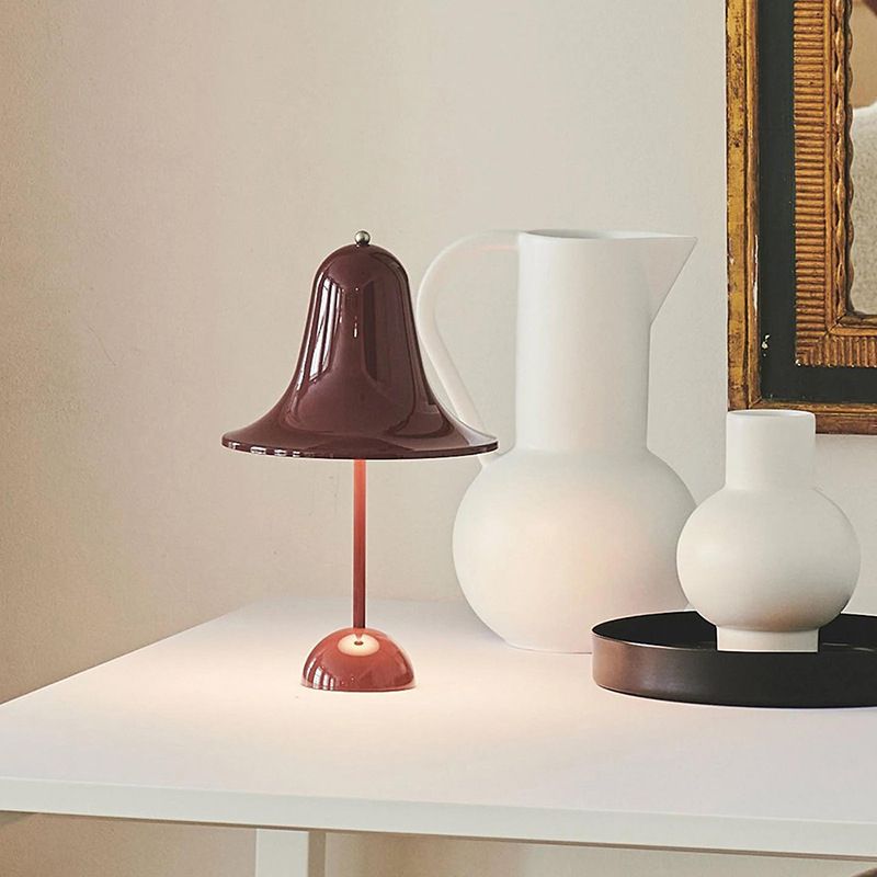 Macaron Simple Table Lamp LED Desk Light with Iron Shade for Living Room