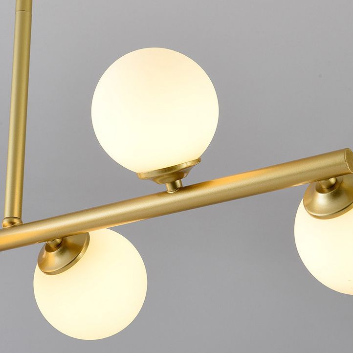 Spherical Hanging Island Lights Ultra-Contemporary Glass Chandelier Lighting Fixtures for Restaurant