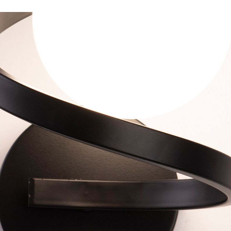 Modern Globe Bath Lighting Metal Black/Golden Vanity Light for Bathroom