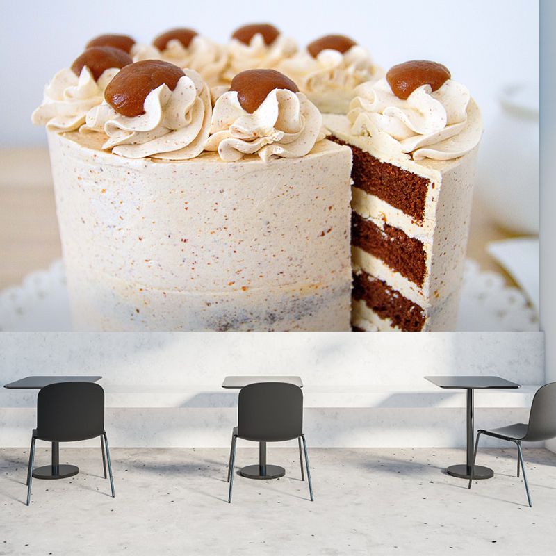 Cake Shop Mural Decal Modern Decorative Moisture Resistant, Customized Size