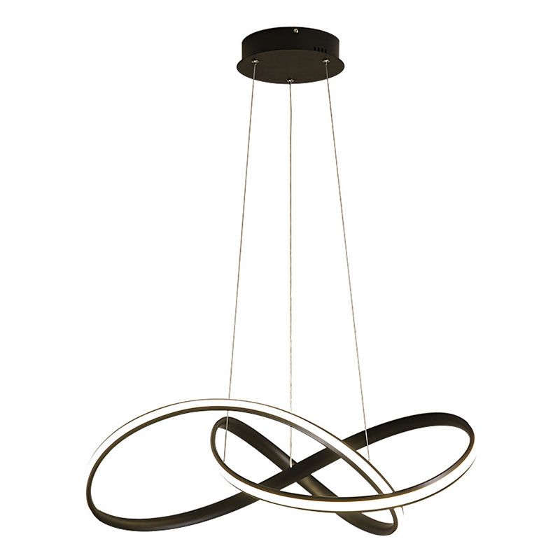 Twiting soggiorno a sospensione a sospensione in metallo kit di luce a led a led in stile nordico