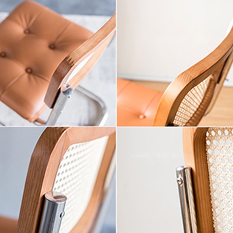 Modern Style Chair Metal Open Back Dining Room Chair for Kitchen