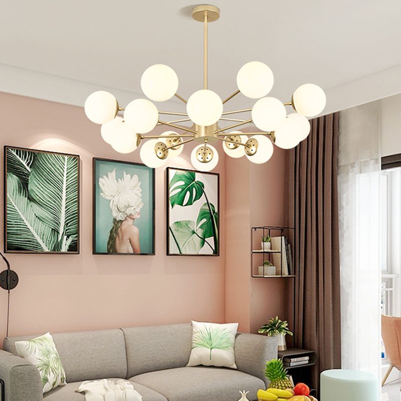 Moderne stijl ophanging hanglamp woonkamer hangend licht met glazen schaduw