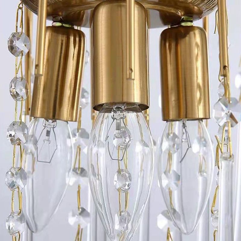 American Water Droplets Shape Chandelier Gold Chandelier Pendant for Dining Room