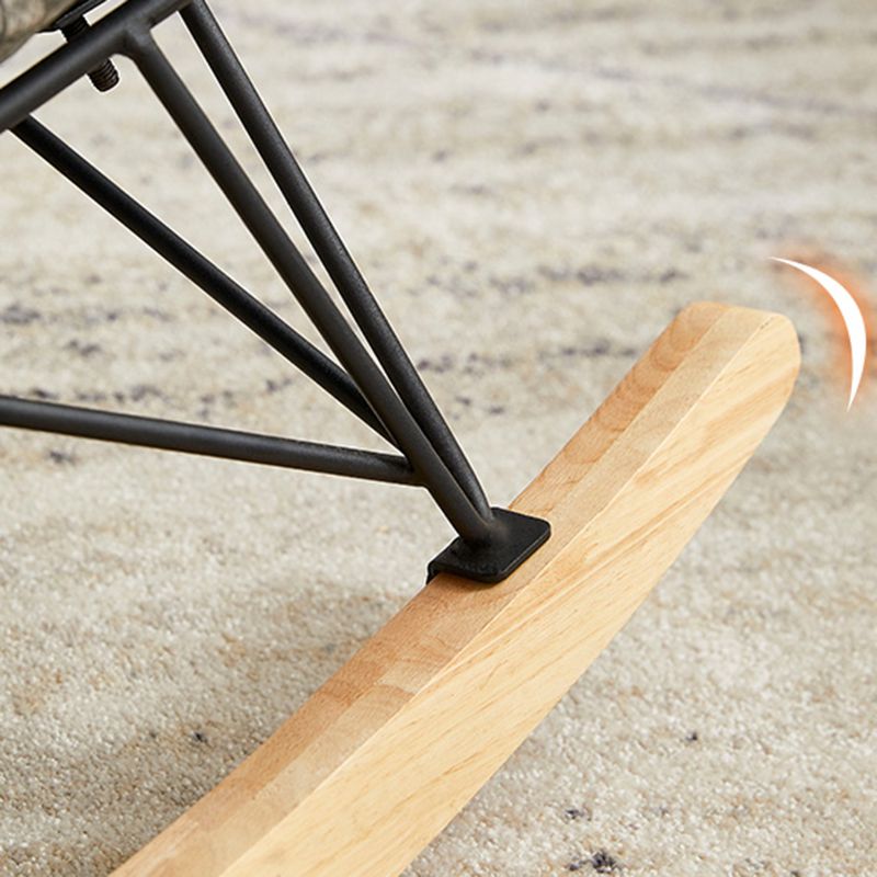 Modern Rocking Chair Stain Resistant Textured Rocker Chair for Living Room