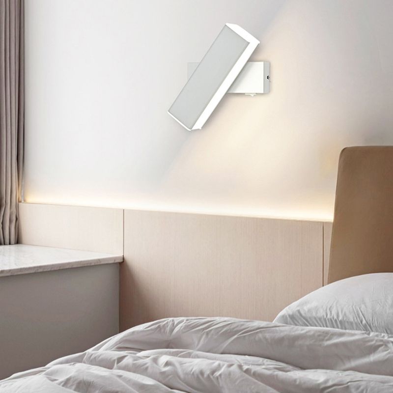 Modern Metal Wall Light Strip Rotatable LED Wall Sconce for Living Room