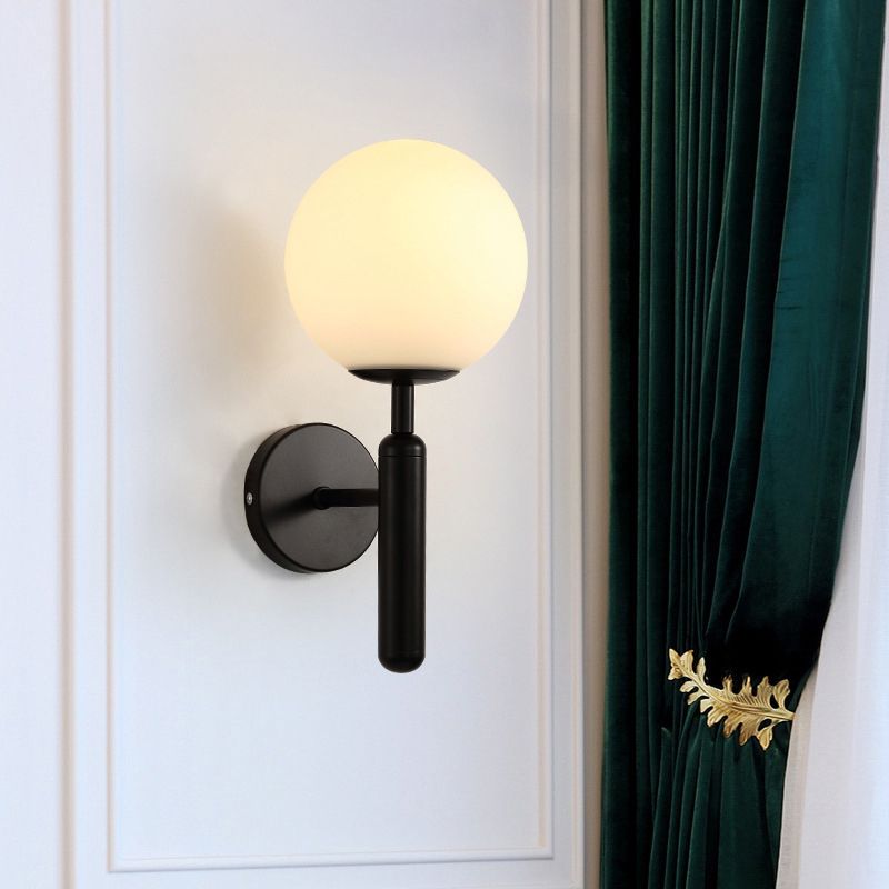 Sphere Shape Glass Sconce Light Modern Style Wall Lamp for Dining Room