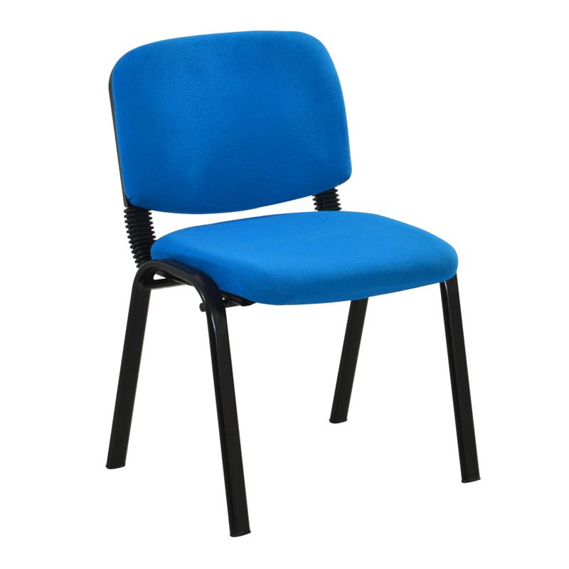 Modern Armless Upholstered Office Chair Fabric Swivel Office Chair