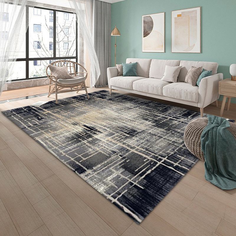 Modern Abstract Patroon Tapijt Polyester Gebied Rug Stain Resistent gebied Rug voor woonkamer