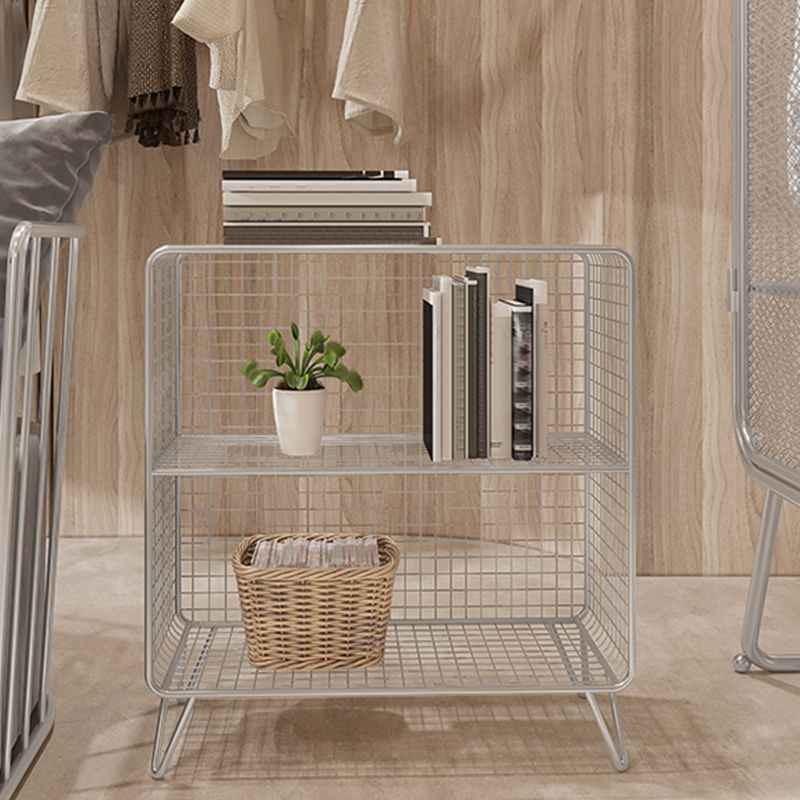 Industrial Antique Finish Shelf Bookcase Metal Etagere Bookshelf