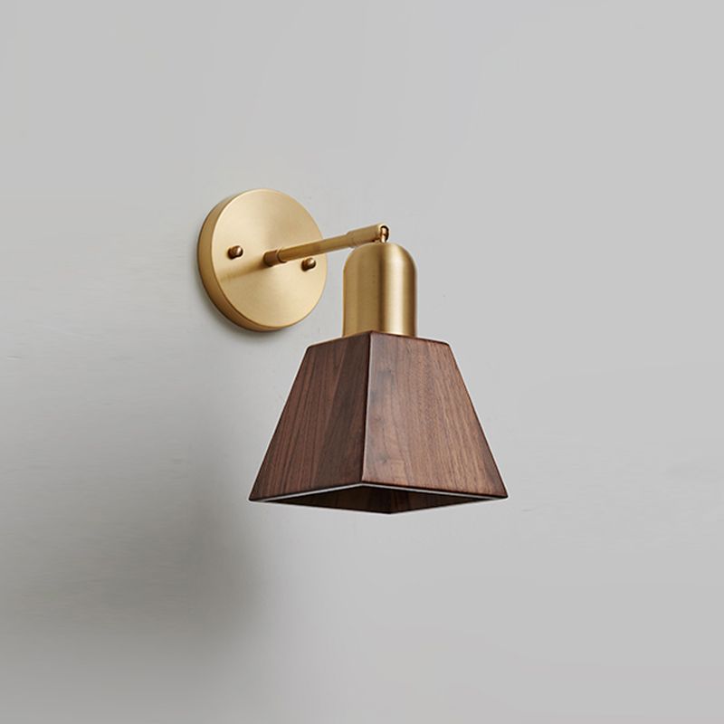 Luz de pared de madera de estilo de pared de estilo contemporáneo para el dormitorio