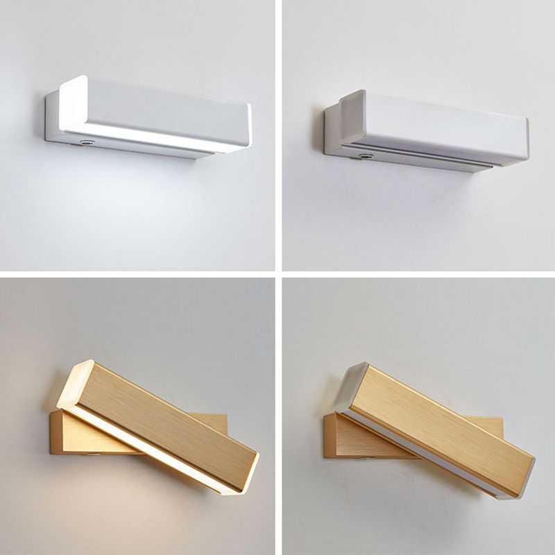 Schlafzimmer Einfache Leuchten LED -LED rotierende Wandmontageleuchte