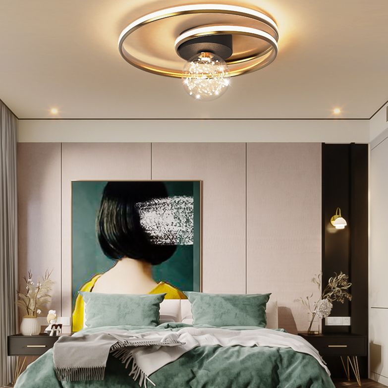 Metalen Starry Plafond Opgezette Licht Moderne Stijl LED Gouden Plafond Mount Lamp