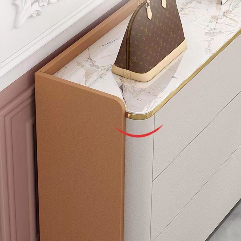 Stone Storage Chest Dresser Contemporary 11.7 Inch W Dresser with 6 Drawers