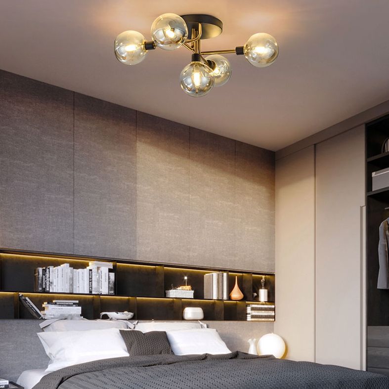 Nordic Luxury Flush Mount Illuminazione Illuminazione Creative Round Flush Mount Plafoniera per Camera da letto