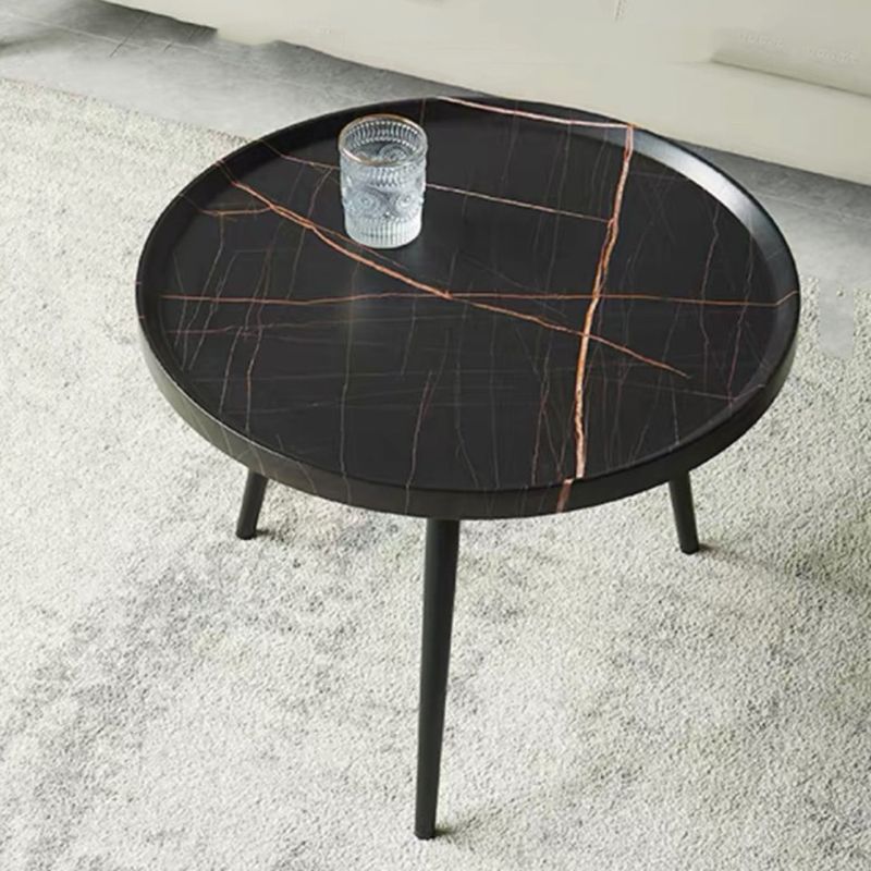 Abstract Shape Base Design Wood-based Panel Table Iron Art Table Foot Coffee Table