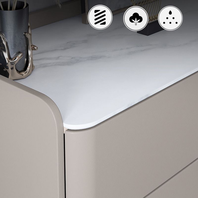 Contemporary Storage Chest Dresser Stone Dresser with 8/9 Drawers