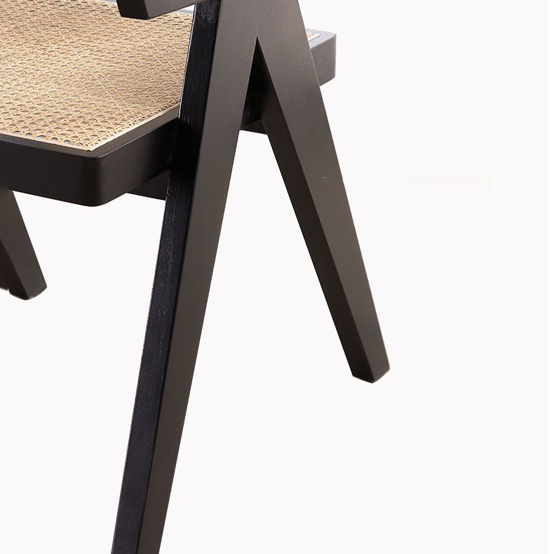 Chaise de salle à manger de Style contemporain, chaise simple avec bras en bois pour cuisine et maison