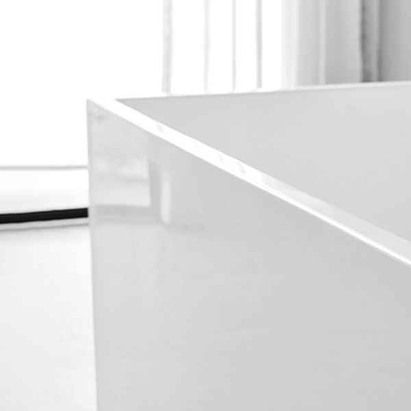 Freestanding Soaking Bathtub Antique Finish Rectangular Bathtub (Faucet not Included)