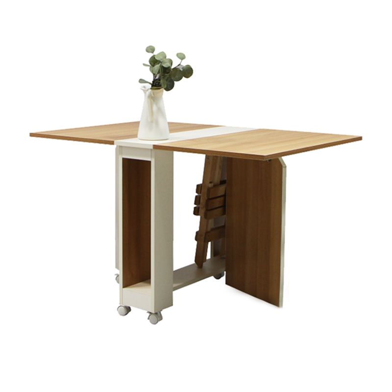 47 '' Mesa de madera artificial plegable Mesa rectángulo moderna (solo mesa)