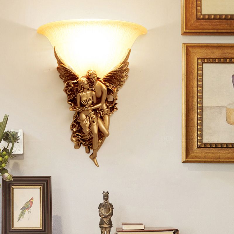 Vidrio contemporáneo Lámpara de montura de pared de 1 luces apliques lineal de pared para dormitorio