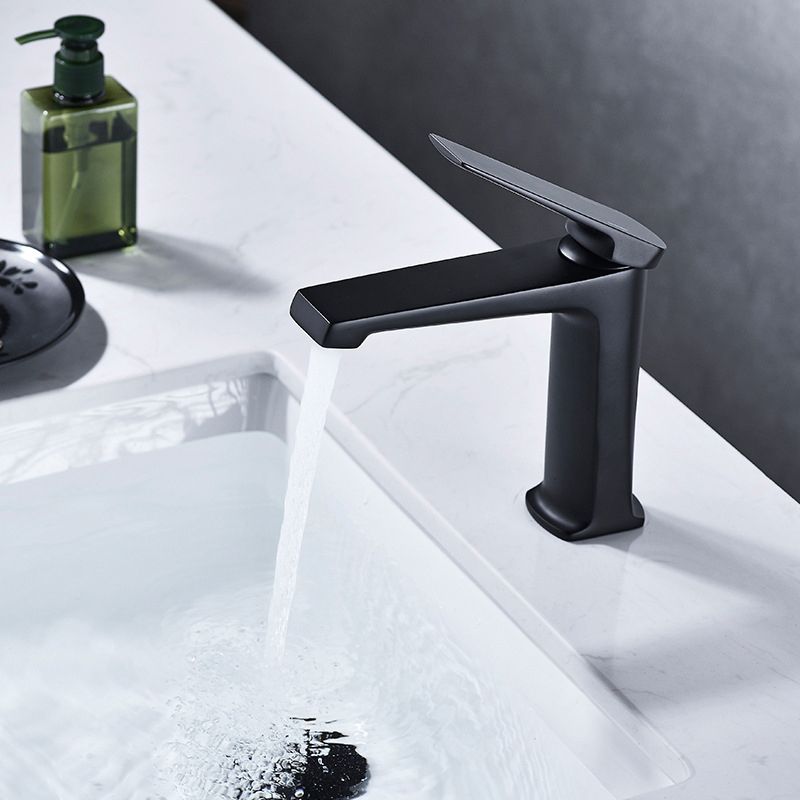 Contemporary Vessel Faucet Copper Lever Handles Low Arc Vessel Faucet