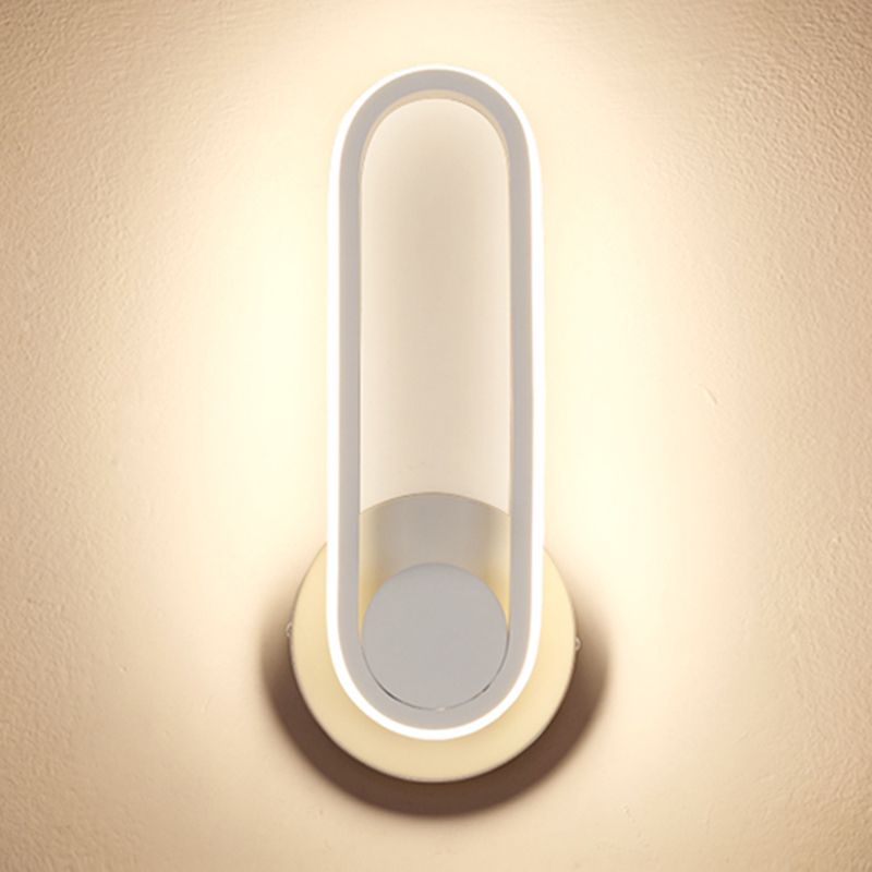 Contemporáneo de letrero de pared de pared simple de pared LED montada en la pared para la pared para la cama