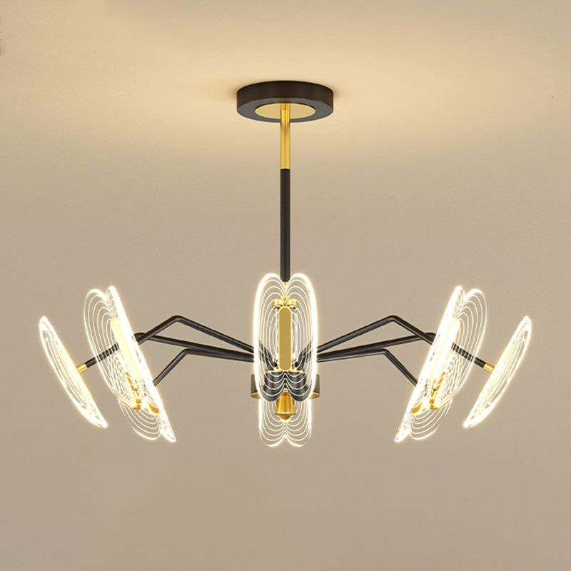 Multi Light Unique Branch Hanging Lights Modern Style Metal Hanging Lighting for Study