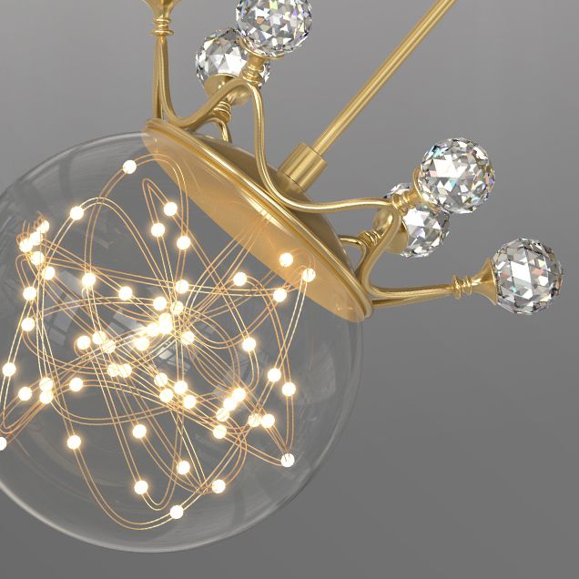 Sphärische Anhängerleuchten zeitgenössischer Metallhängeanhänger Lichter