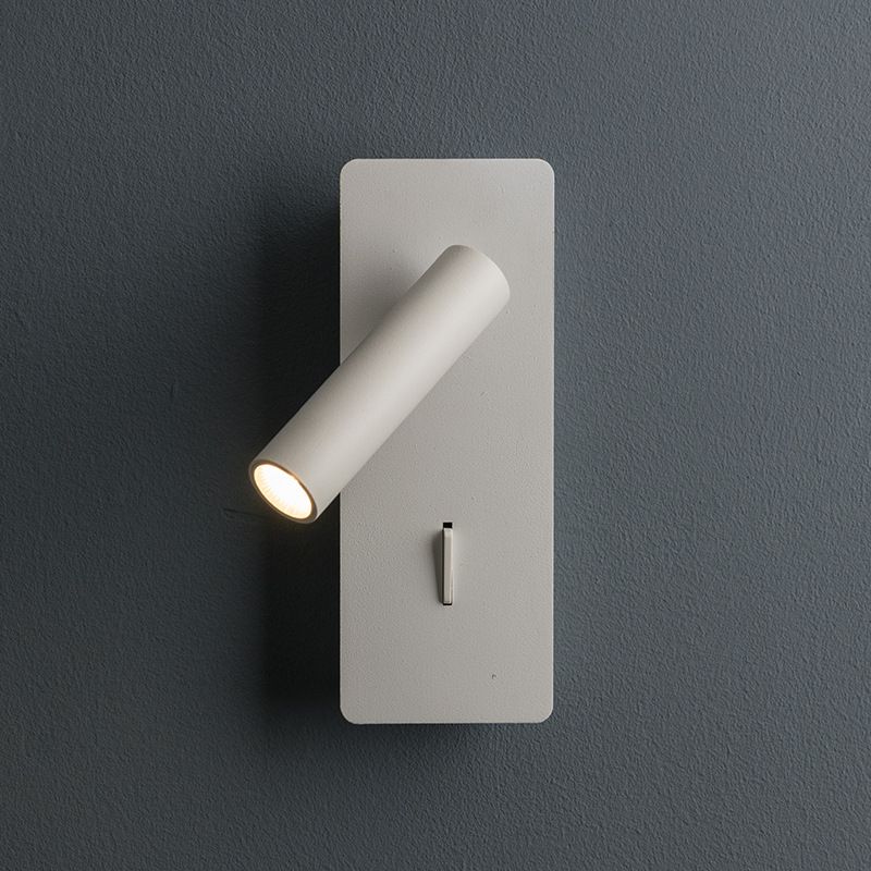 Moderne kreative LED -Wandleuchten Eisen rechteckige Lesewandlampe mit Aluminiumschatten