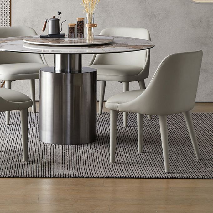 Dining Room Upholstered Parsons Chair Faux Leather Dining Chair