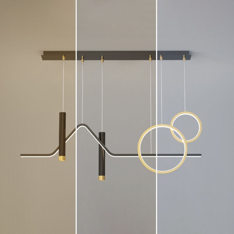 Pendre linéaire LED LED dans un style concis moderne