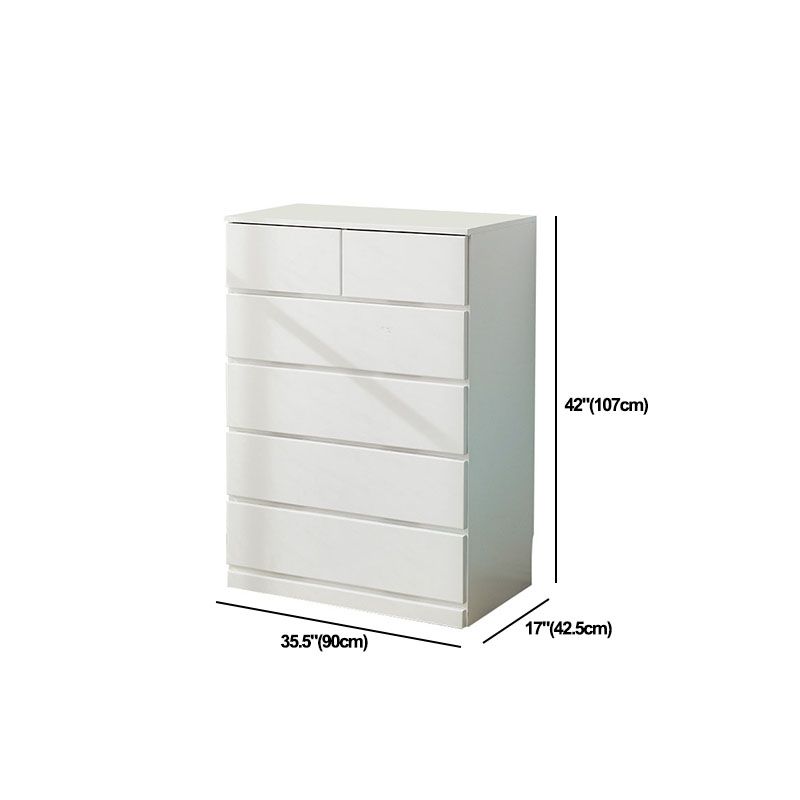 Multi Drawers Wooden Storage Chest Modern Style Storage Chest Dresser for Bedroom