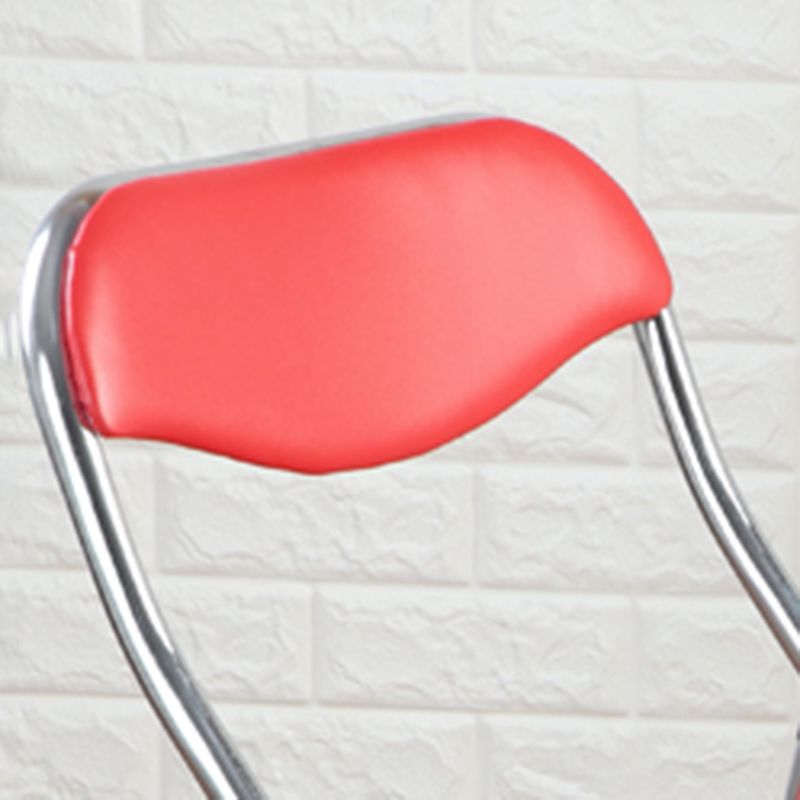 Chaise d'intérieur et d'extérieur moderne en métal, chaise d'appoint pliante sans accoudoirs à dossier ouvert