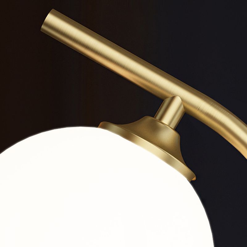 Glass Ball Shape Wall Light Modern Style 1 Light Wall Light Sconce