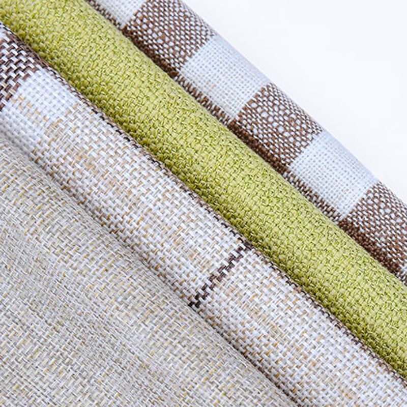 Rectangle Ottoman Contemporary Footstools Linen Upholstered Tear Resistant Ottoman