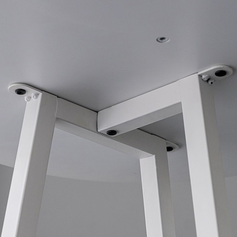 Contemporary Style Round Wooden Top Bar Dining Table for Home Use