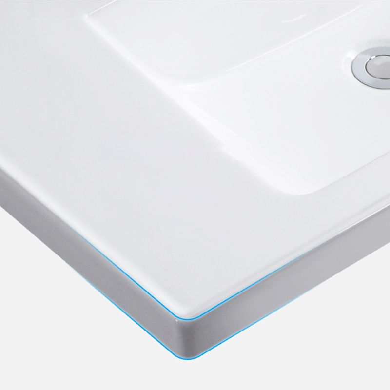 Modern Bathroom Sink Rectangular Trough Sink  (Not Included Faucet)