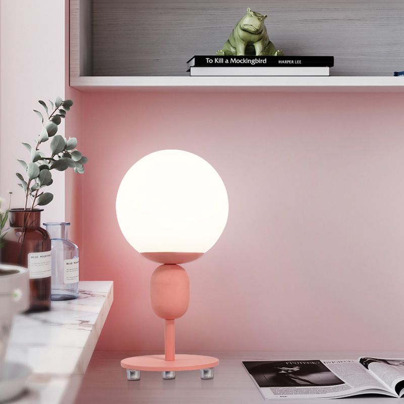 1 Kopfkugel Farbton Lesen leichter moderner Augenheiligenschreibtisch Licht für Kinderschlafzimmer