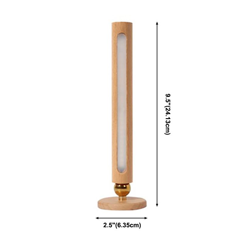 Oplaadbare buisvormige leeswandlamp Eenvoudige stijl houten bedmuurwandsconcurce