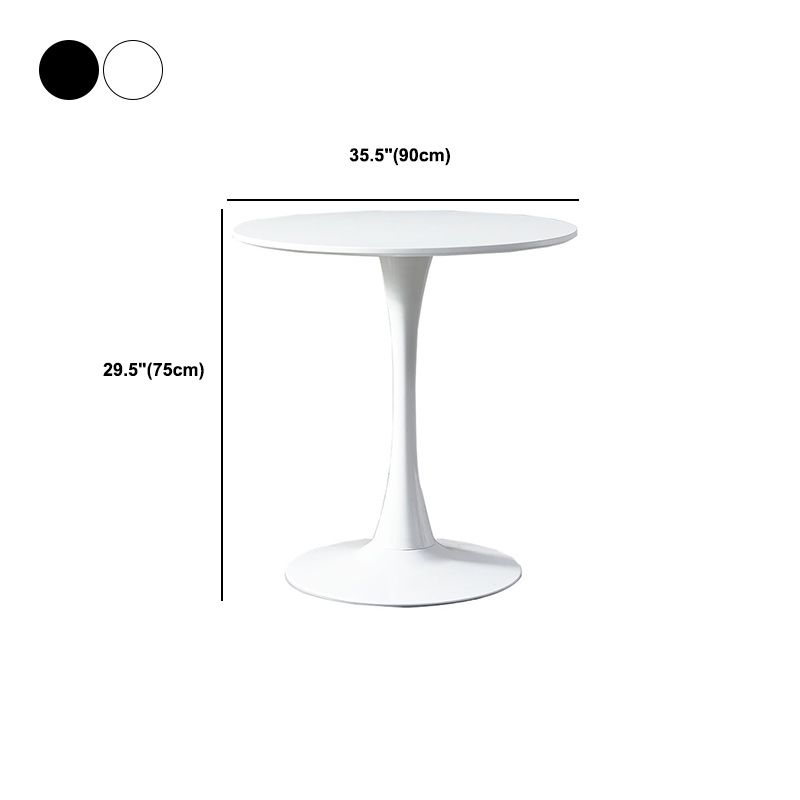 Contemporary Wood Round Dining Set Plastic 1/2/3 Pieces Dining Furniture for Home