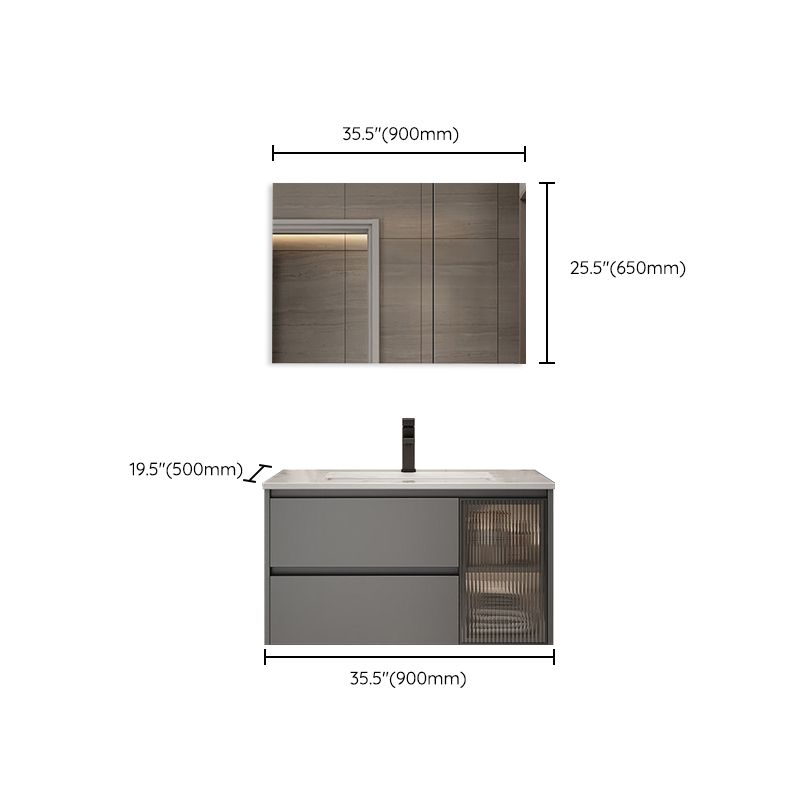 Modern Bathroom Sink Vanity Mirror Cabinet Vanity Cabinet with Storage Shelving